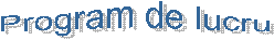 Program de lucru