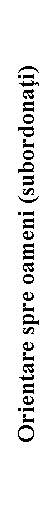 Text Box:             Orientare spre oameni (subordonati)
          
