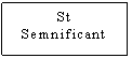 Text Box: St Semnificant